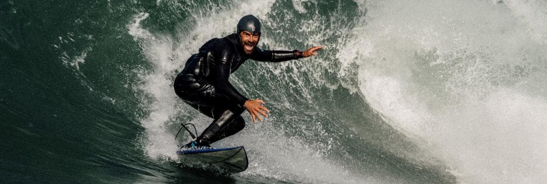 サーフィン・ボディボード Simba surf helmet - Black - Size s