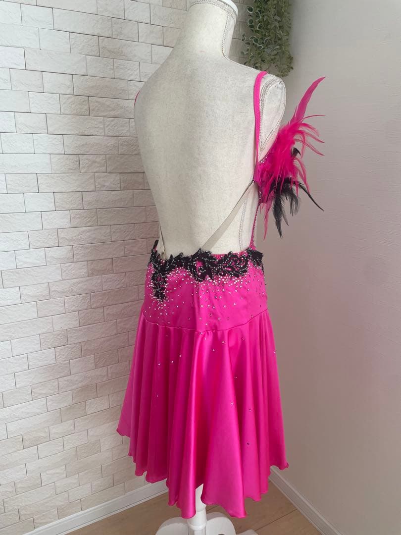 社交ダンス【TAKADANCE】ラテンドレス　タカダンドレス　ピンク