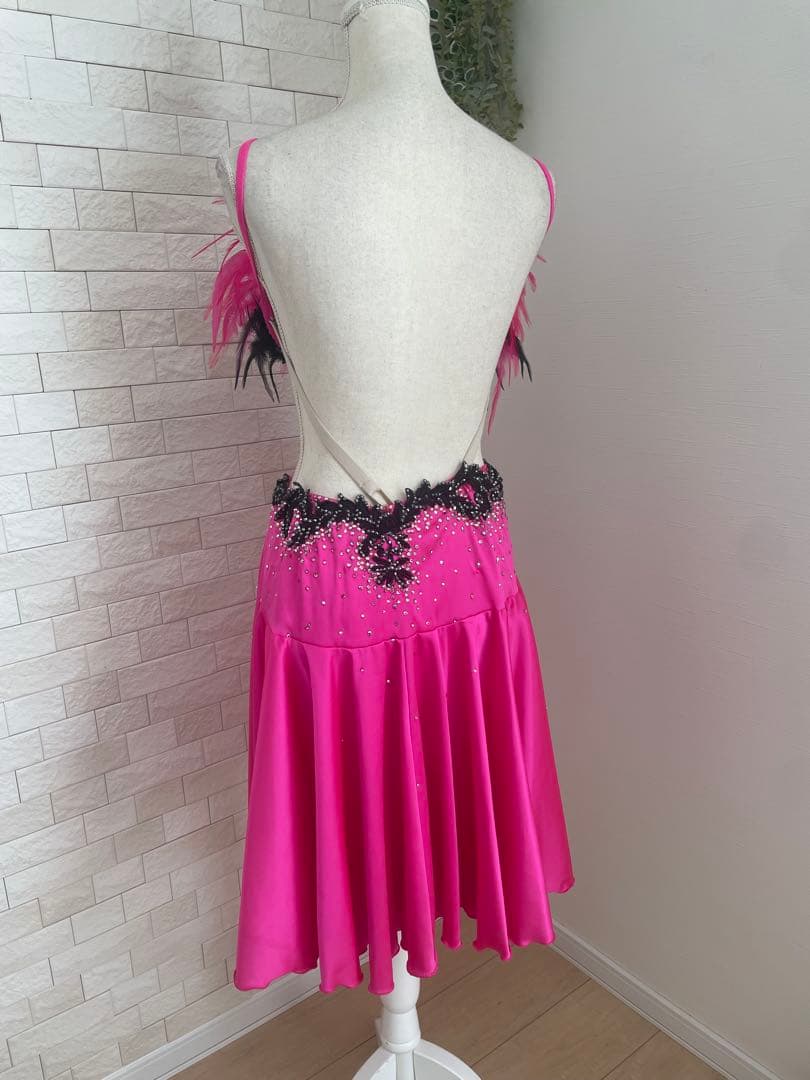 社交ダンス【TAKADANCE】ラテンドレス　タカダンドレス　ピンク