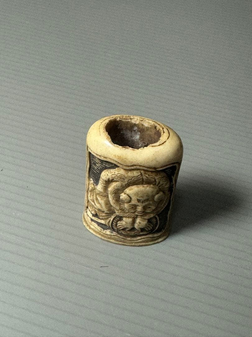 2101 時代物　根付2客　箸4本