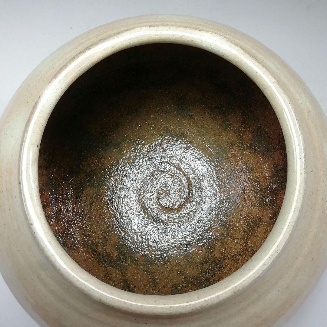 Ｓ８０５　水指　『粉引　水指』『奥村考山造』　共箱　茶道具