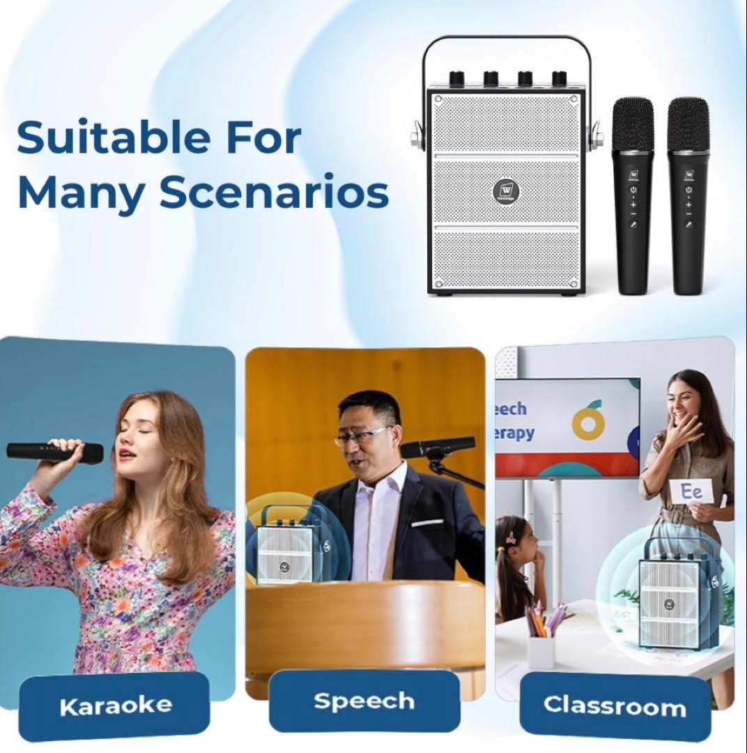 拡声器 ポータブルスピーカー 大音量 マイク イベント 会議 カラオケ