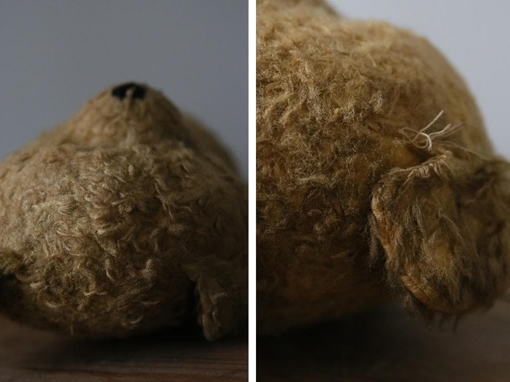 英国アンティークテディベア/くまのぬいぐる/熊オブジェ/ブラウン茶色85-109