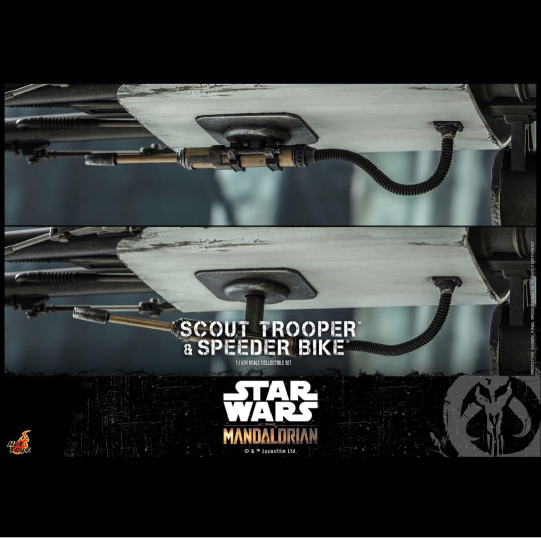 【美品・ホットトイズ】 マンダロリアン　スカウト・トルーパー　スピーダー・バイク