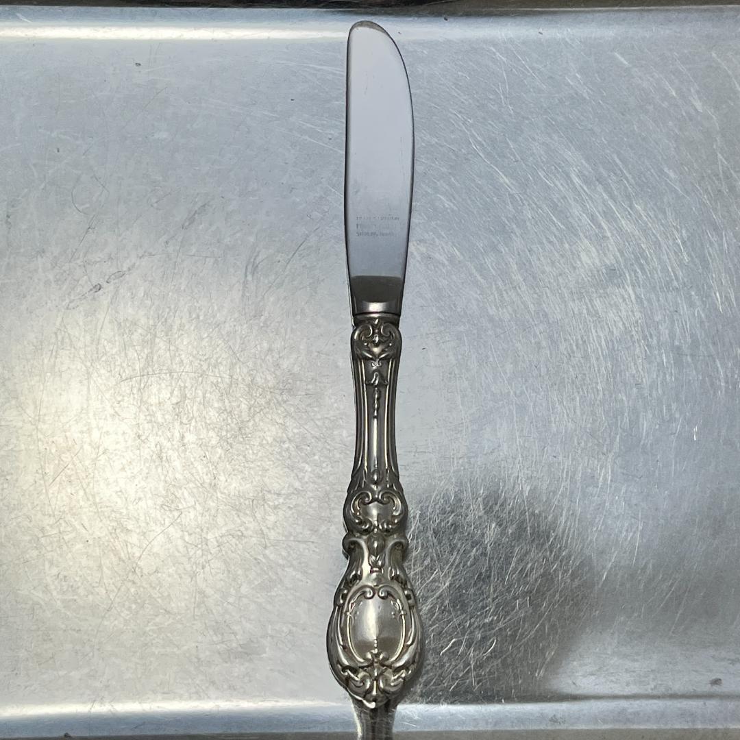 【Reed & Barton】 【純銀ハンドル】バターナイフ Francis I