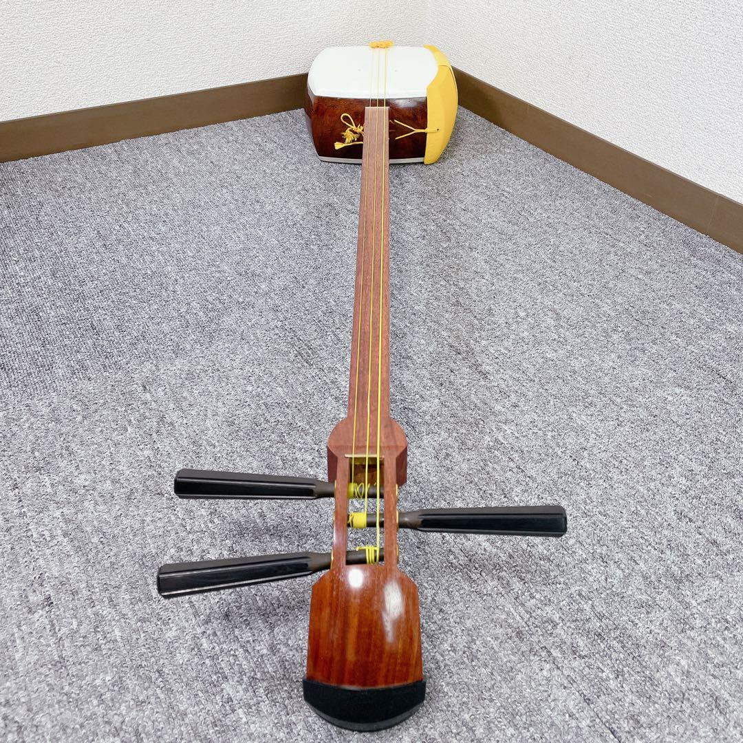 三味線 細棹 花梨 平溝 丸打胴 和楽器