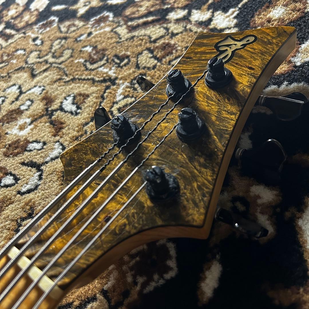 ベース F bass BN-5 buckeye burl
