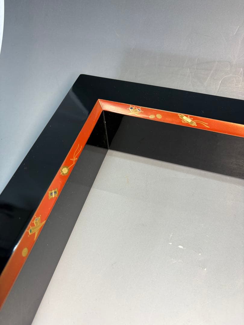 【中古品】一兆造　宝づくし炉縁（共箱）