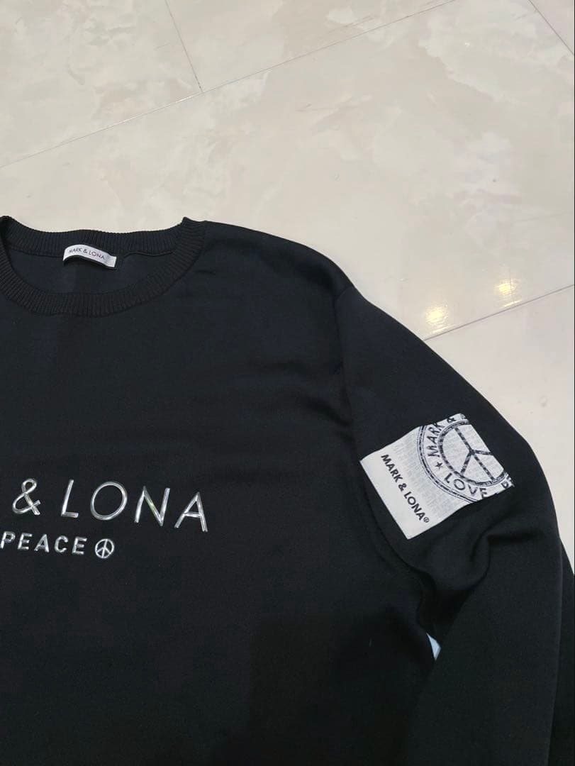 正規品　良品　マークアンドロナ　MARK&LONA クルーネック　ニットセーター