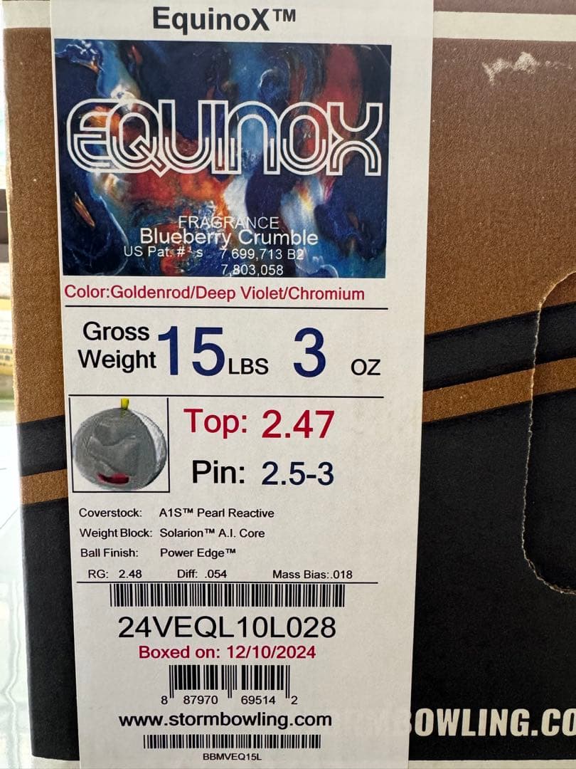 STORM EQUINOX 15ポンド