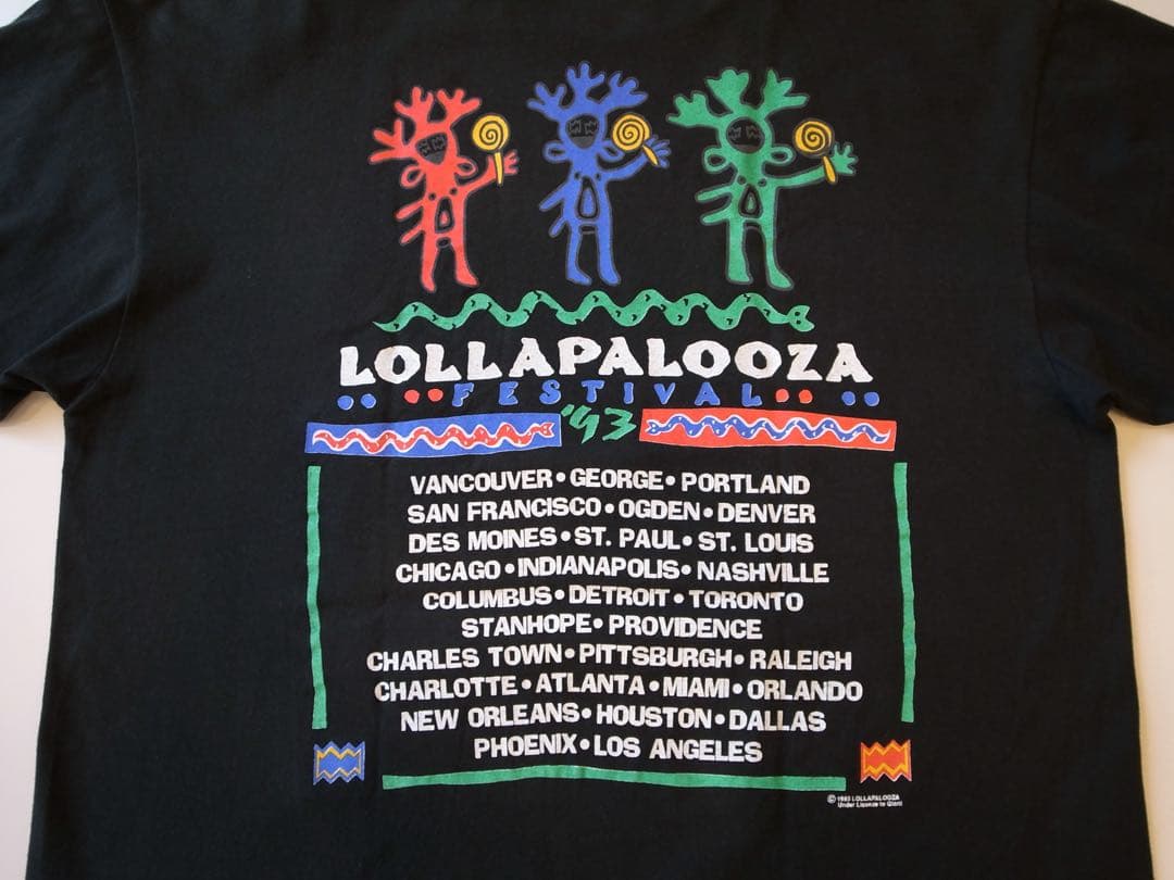 XL 93年 Lollapalooza Tシャツ ロラパルーザ
