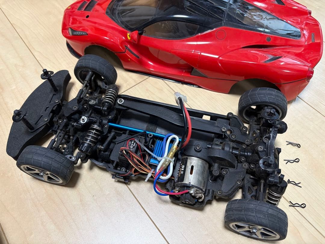 Tamiya LaFerrari ラフェラーリTB-04ボディ補修ありプロポ付き