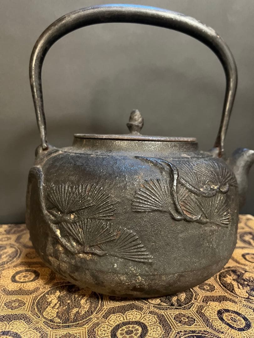 鉄瓶 茶道具 南部鉄器 アンティーク 湯沸かし 金属工芸 煎茶道具 茶器 鉄器
