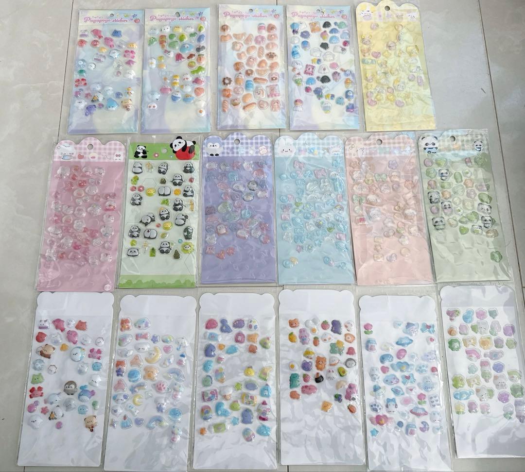 キャラクターシールセット　サンリオ　ドラえもん　たまごっち　らぶぶ　ポケモン