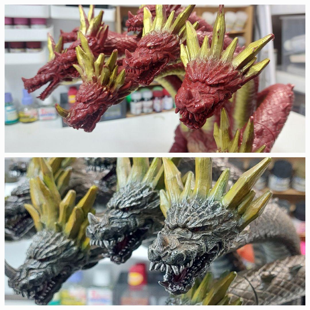 ヤマタノオロチ 特大ソフビフィギュア６０センチオーバー！フルリペイント塗装作品