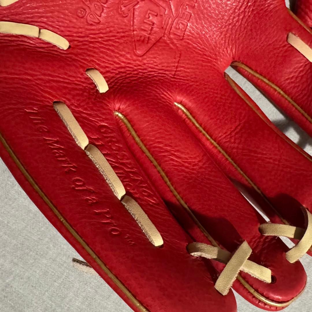 ローリングス　内野オールラウンド　軟式　グラブ　グローブ　赤　スカーレット