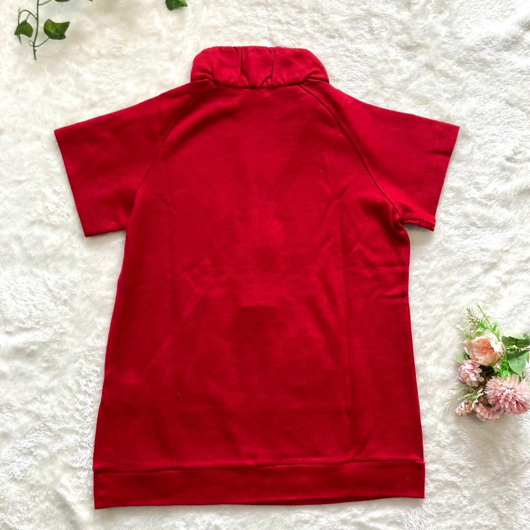 【新品】ピッコーネクラブ ウール100% ハーフジップ プルオーバー 赤　ゴルフ