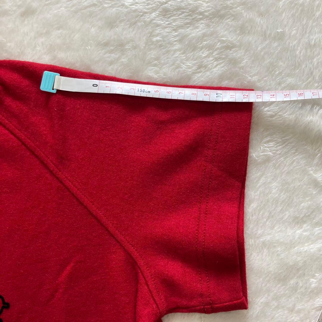 【新品】ピッコーネクラブ ウール100% ハーフジップ プルオーバー 赤　ゴルフ