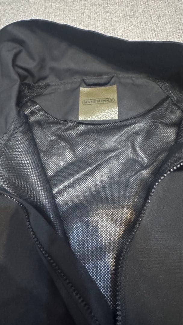 ユズMAHF ハーフジップジャケット 黒　メンズ ユニセックス