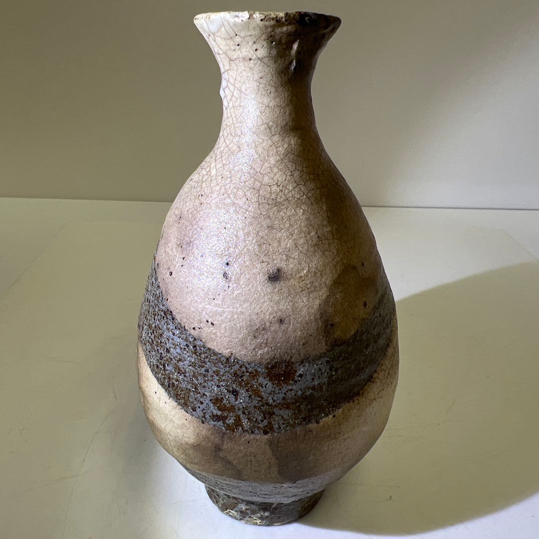 古代　鶏龍山　徳利　木箱付　高さ15.7㎝　東Y7-1226☆2Fトヒコ