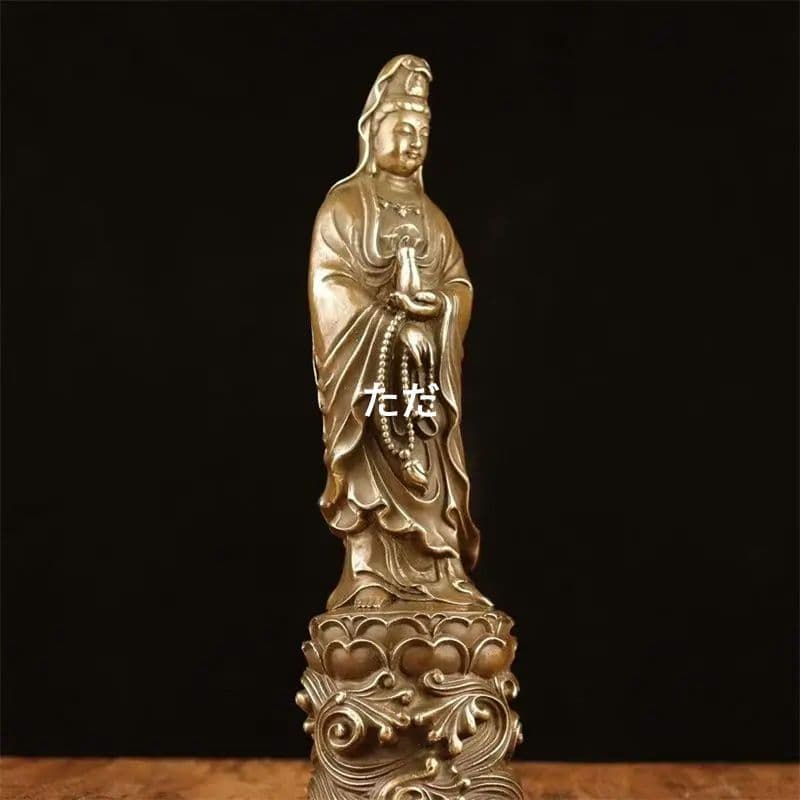銅製 仏像 浄水観音菩薩仏像 仏間供養 銅製品 工芸品 置物
