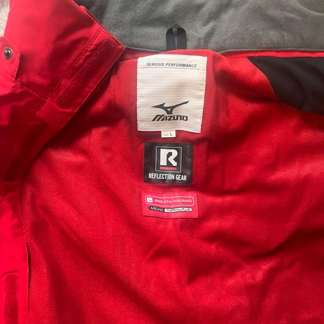 ミズノ スキーウェア L セットアップ 赤