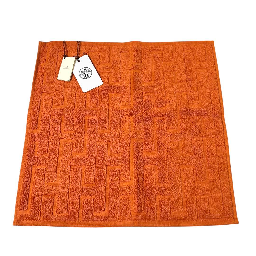 HERMES エルメス ステアーズ ハンドタオル 2枚セット 未使用 箱付き