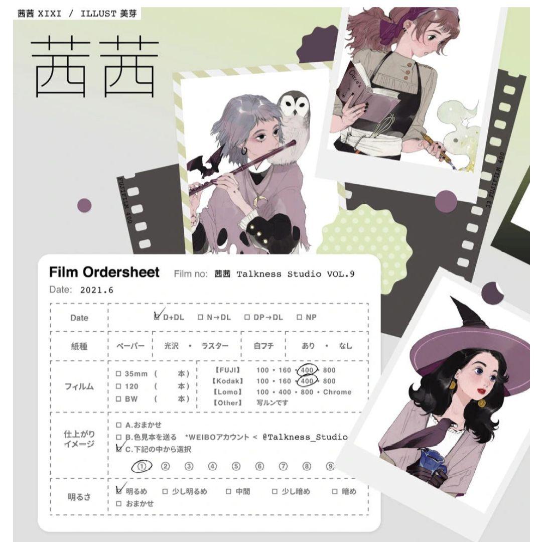 J651＃茜茜(PET)talkness切り売り海外人物マステ女の子