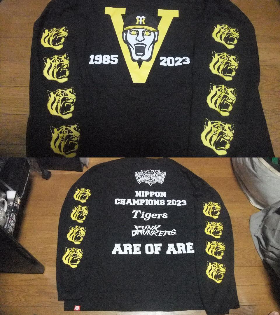 パンクドランカーズ XL 阪神タイガース 未使用 Tシャツ 日本一 優勝 黒長袖