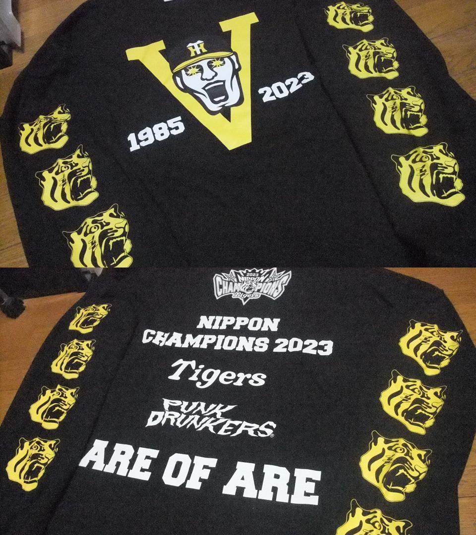 パンクドランカーズ XL 阪神タイガース 未使用 Tシャツ 日本一 優勝 黒長袖