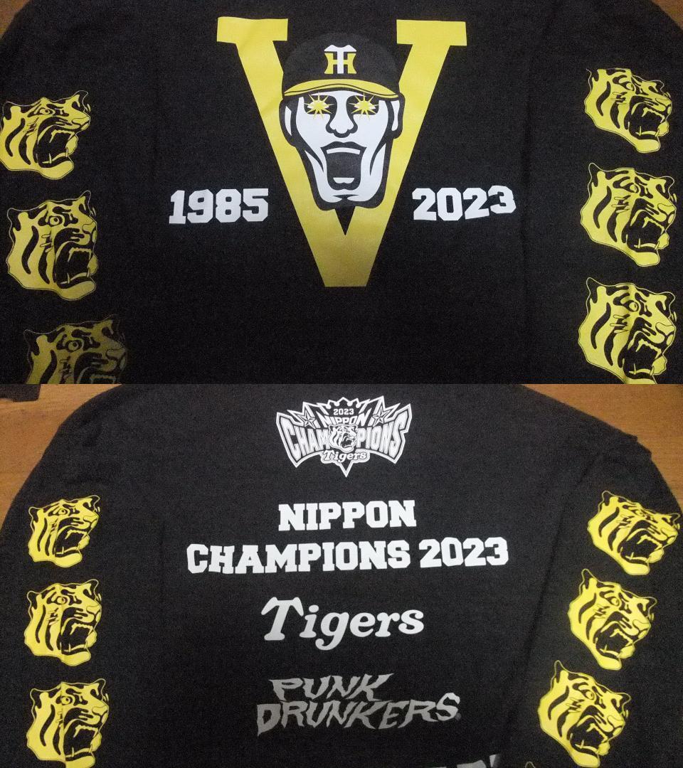 パンクドランカーズ XL 阪神タイガース 未使用 Tシャツ 日本一 優勝 黒長袖