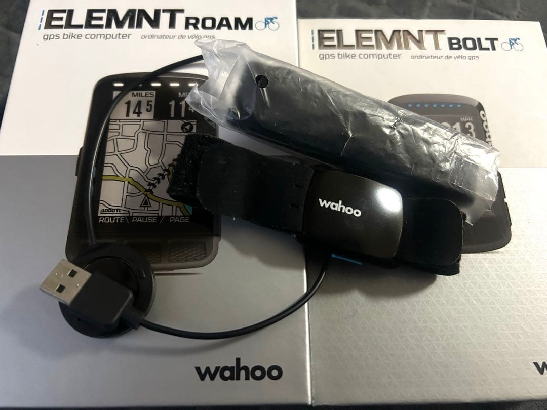 Wahoo ELEMENT ROAM & BOLT 心拍センサー付き