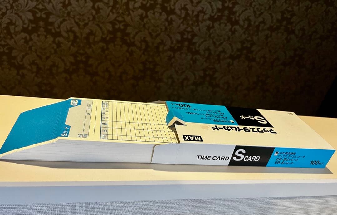 【MAX タイムレコーダー ER-201S/PC】ラック2個タイムカード80枚〜