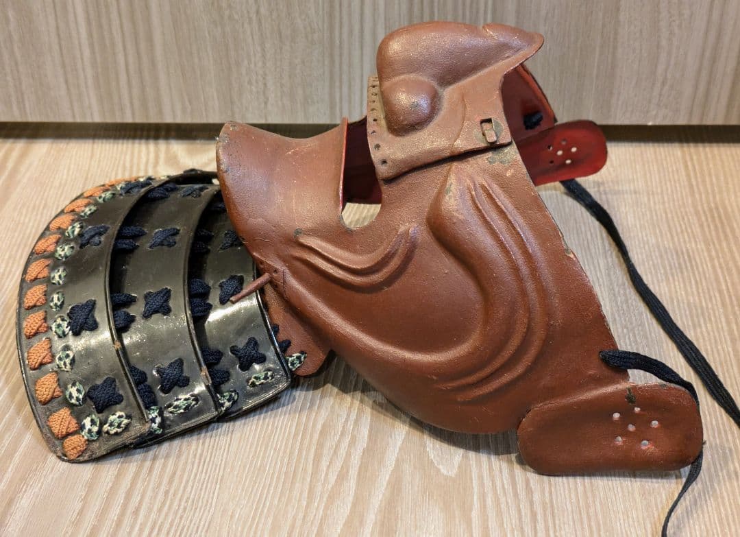 江戸時代 面頬 甲冑 前立て 武将 鎧 兜 武具 骨董