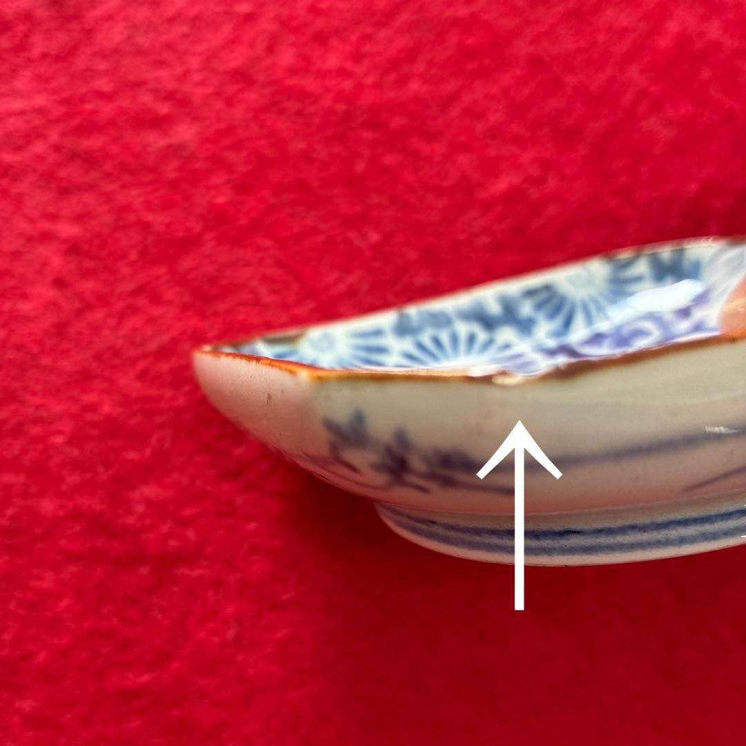 古伊万里　型摺　豆皿　小皿　江戸時代　①
