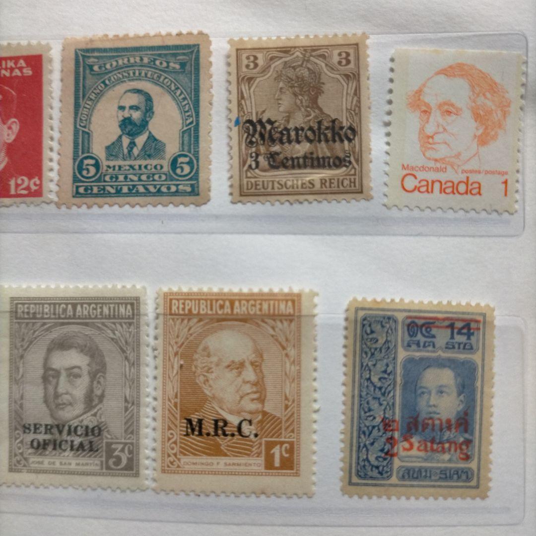 売約1351 外国切手 各国レア古切手 人物シリーズ39枚(重複あり) 未使用