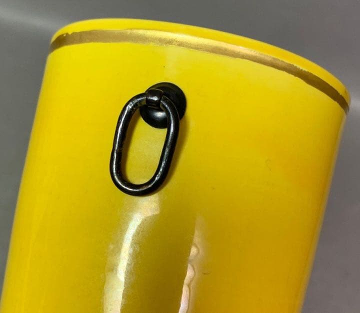 茶道具　黄交趾　砧　花入　真葛　即中斎書付