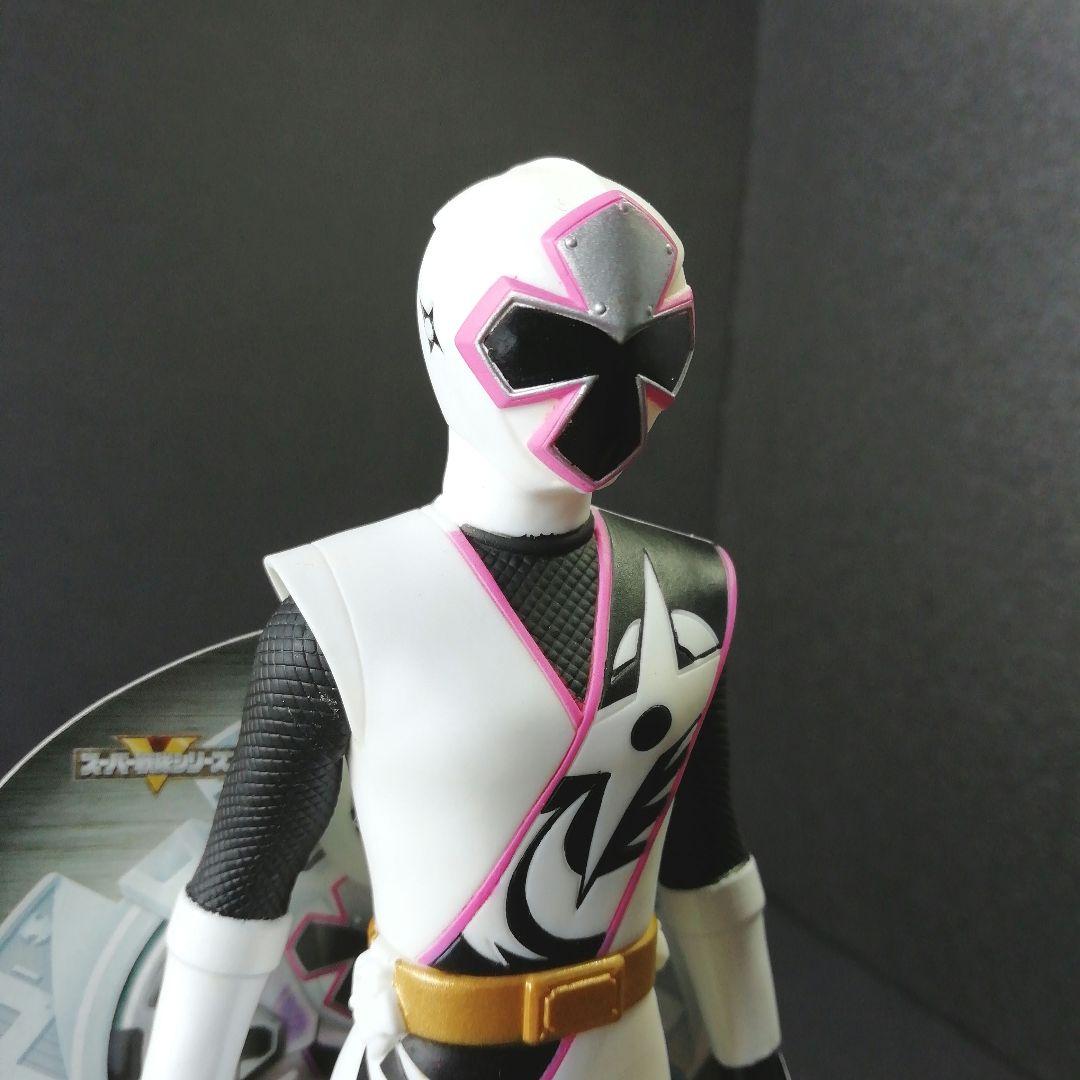 戦隊ヒーロー　シロニンジャー ソフビ 手裏剣戦隊ニンニンジャー　タグ付き