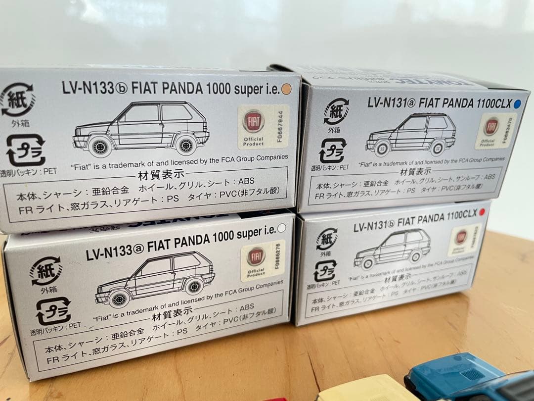 TOMICA LIMITED VINTAGE NEO フィアット パンダ4台