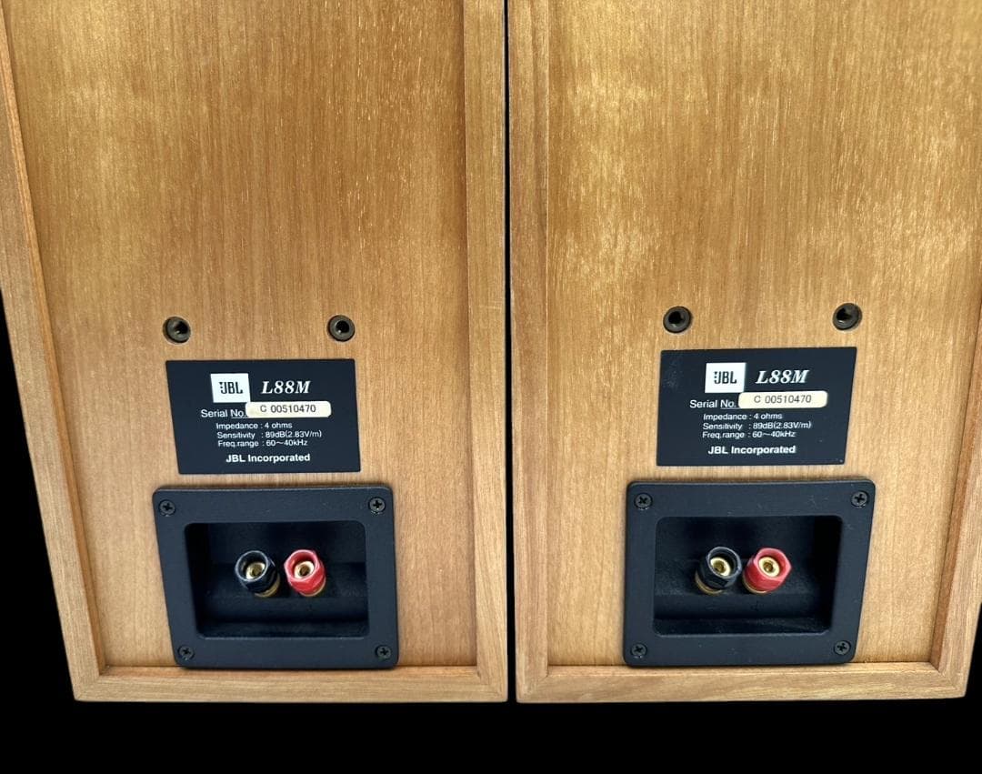 JBL 2ウェイブックシェルフ型スピーカー L88M ペア シリアル同番