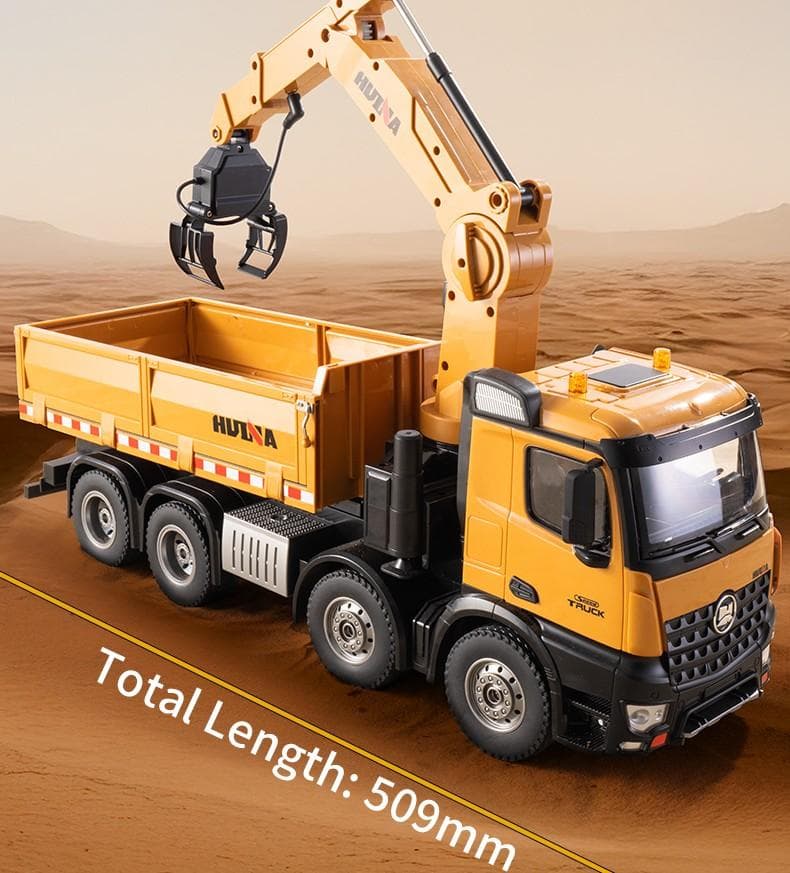 1/14サイズ　折り曲げクレーントラックラジコンHUINA　1538