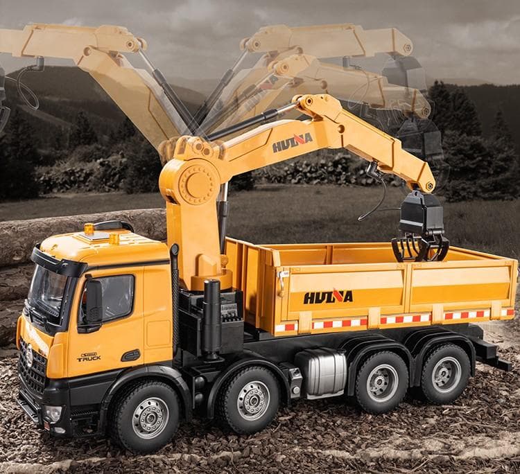 1/14サイズ　折り曲げクレーントラックラジコンHUINA　1538