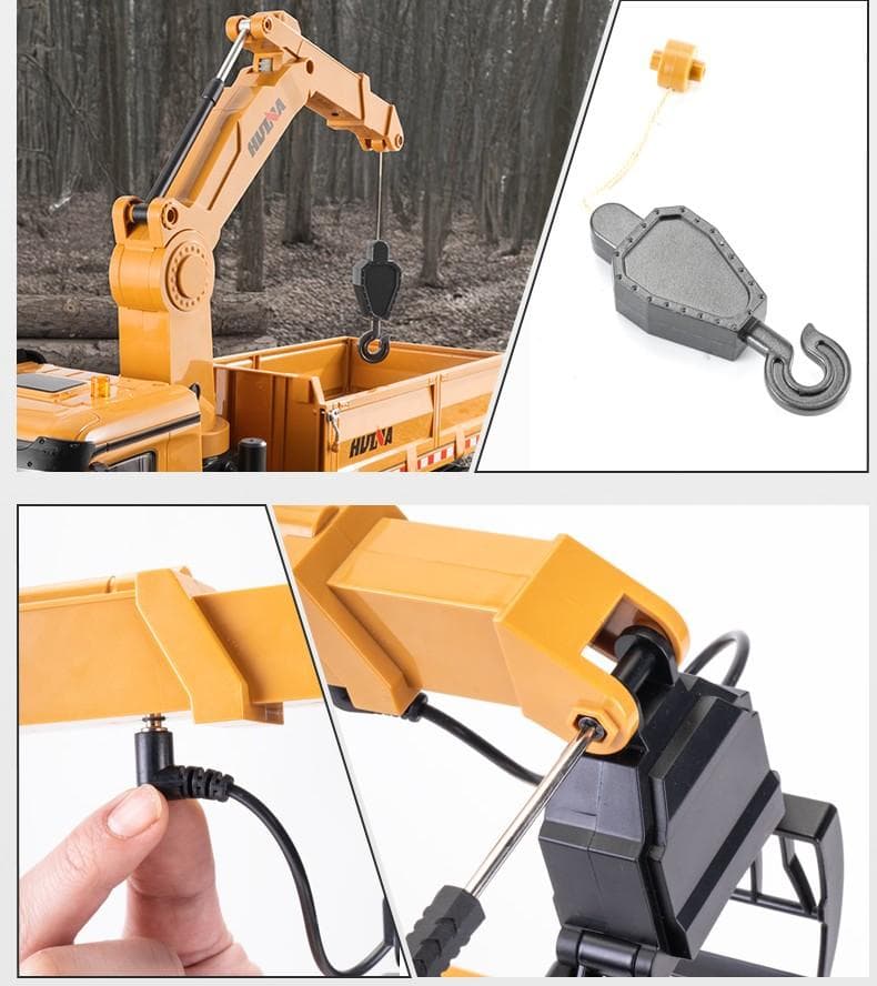 1/14サイズ　折り曲げクレーントラックラジコンHUINA　1538