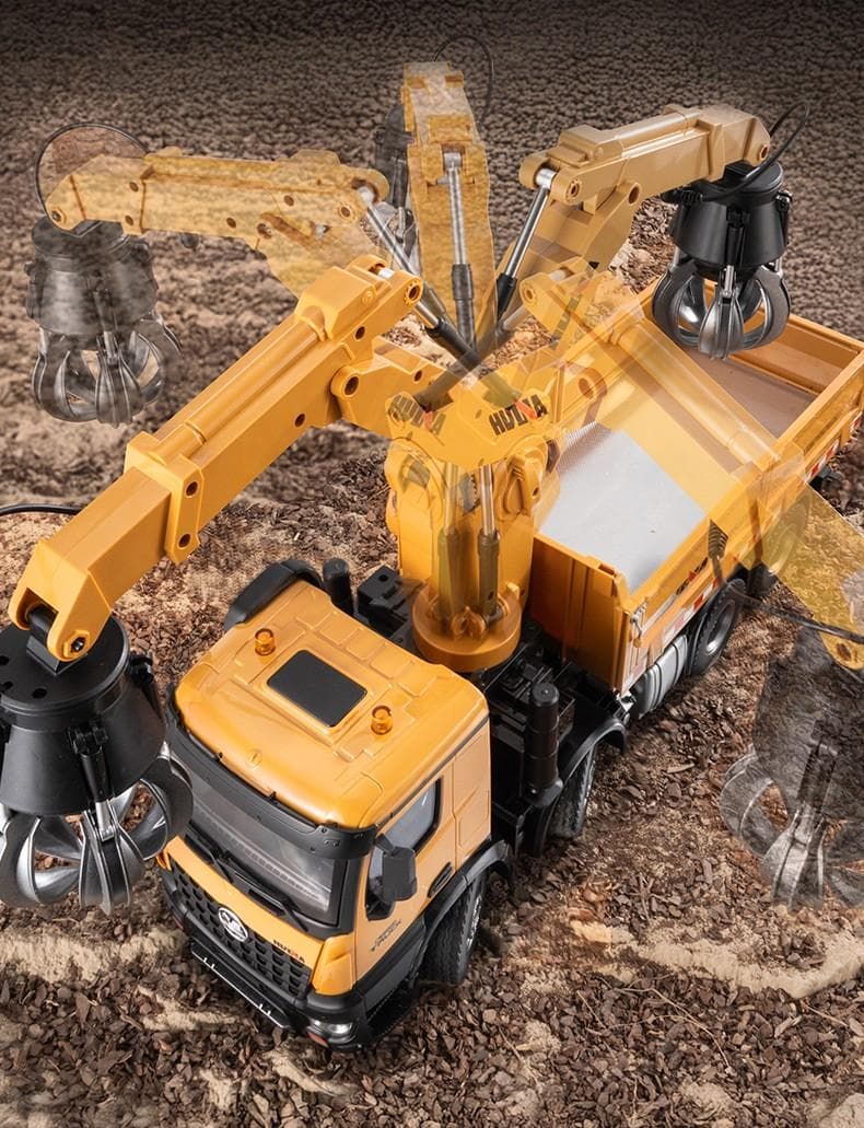 1/14サイズ　折り曲げクレーントラックラジコンHUINA　1538