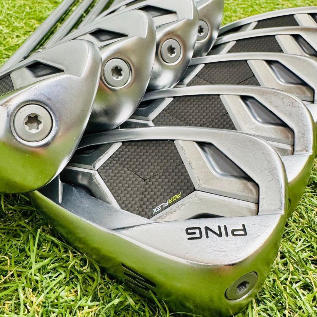 【豪華9本】ピン G430 黒ドット メンズアイアンセット スチール S