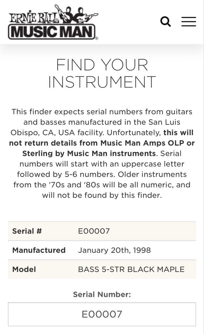 ベース MUSICMAN stingray 5