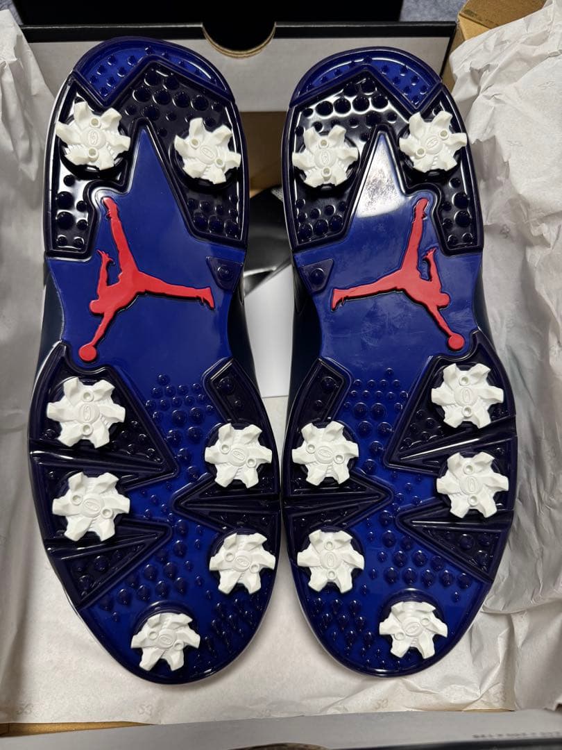 シューズ(男性用) Jordan 6 Low Golf White Varsity Red Navy