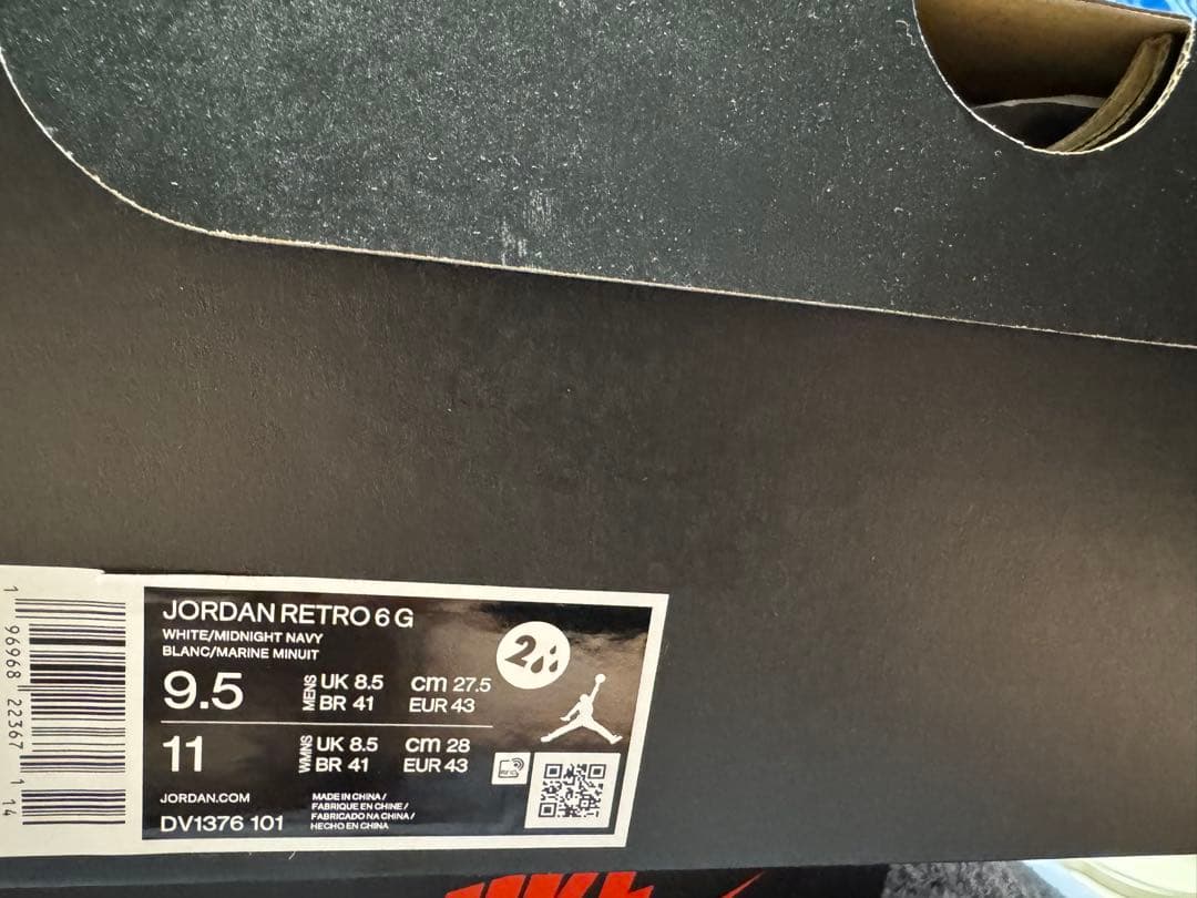 シューズ(男性用) Jordan 6 Low Golf White Varsity Red Navy