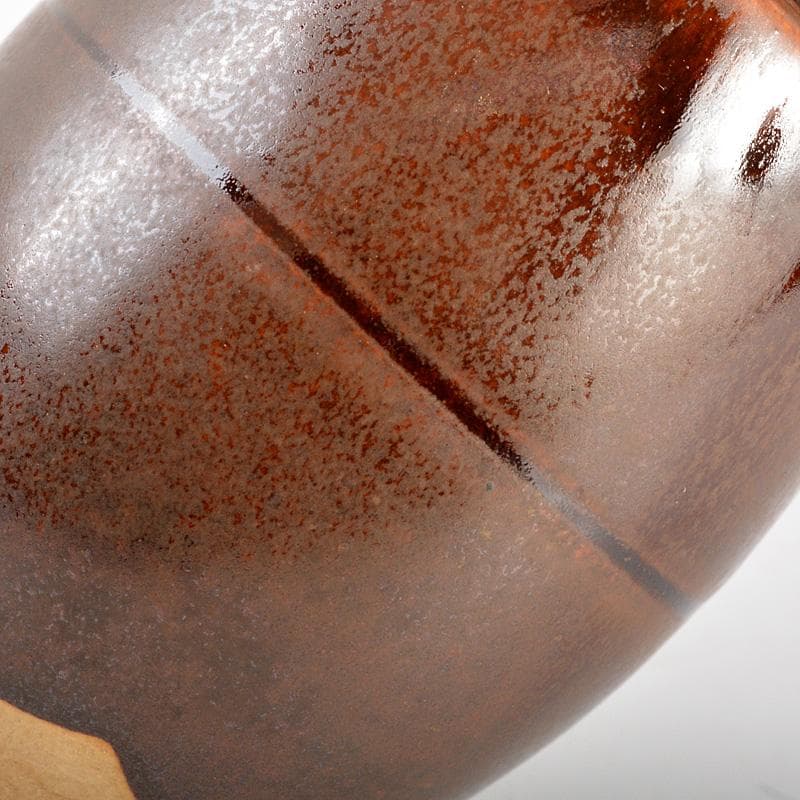 茶道具　洛東香月作　肩衛茶入　仕覆付　共箱　V　6181