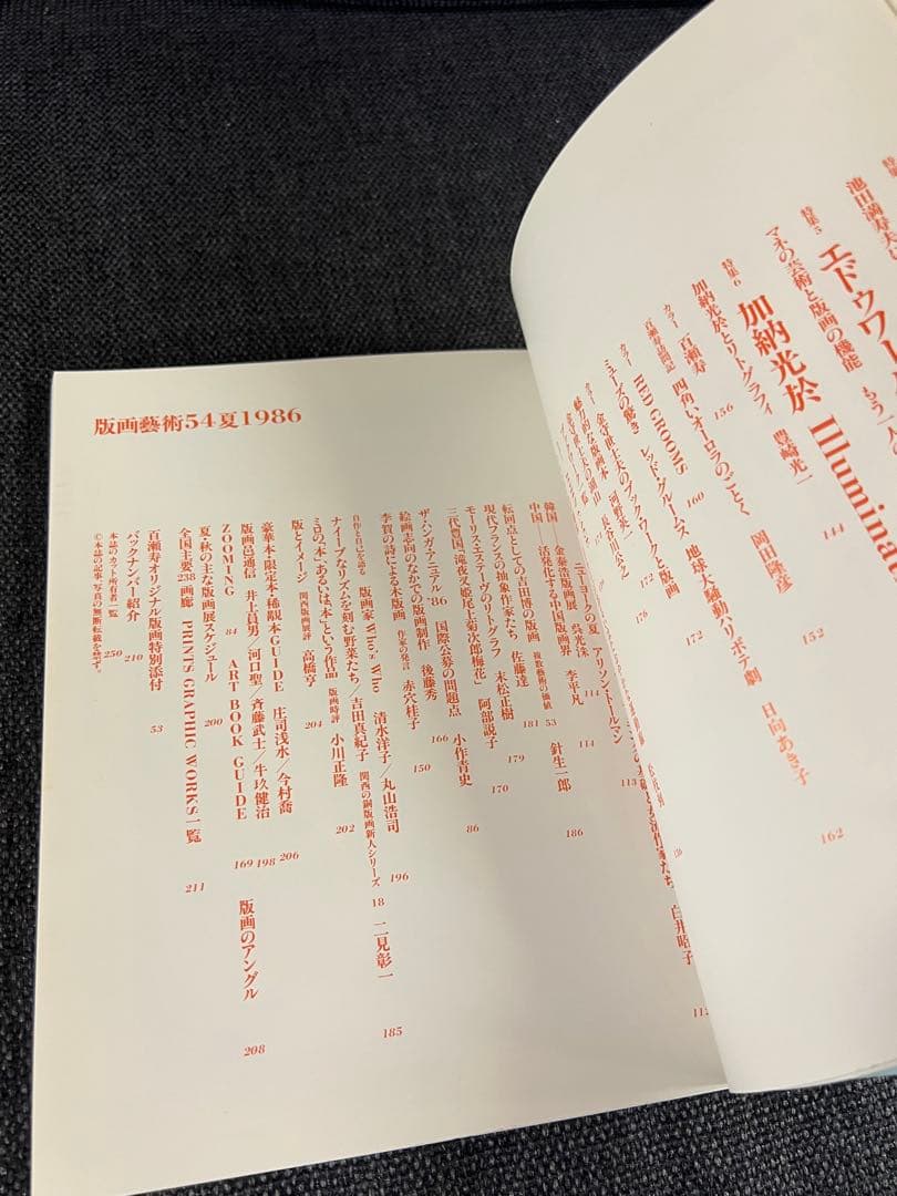 版画藝術54号 1986年 百瀬寿オリジナル版画付 初版 アート本　デザイン